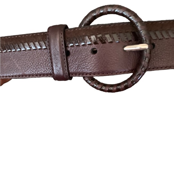 Brighton Ladies Wide Brown Leather Belt Size 32 main image 6